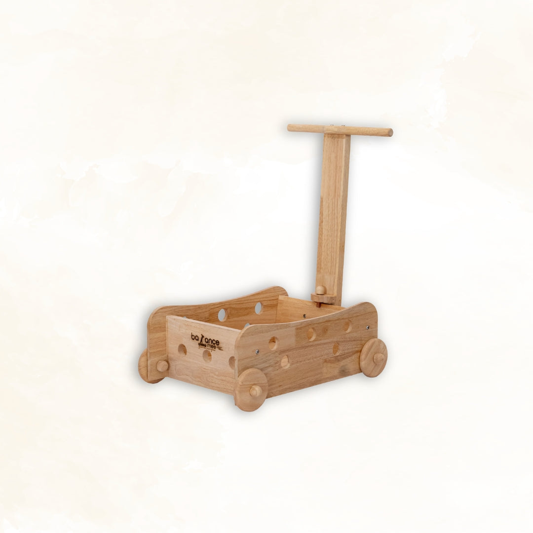 Kids Wooden Farm Trolley