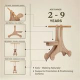 2-in-1 Walker Cum Cycle — Dual-Stage Wooden Cycle