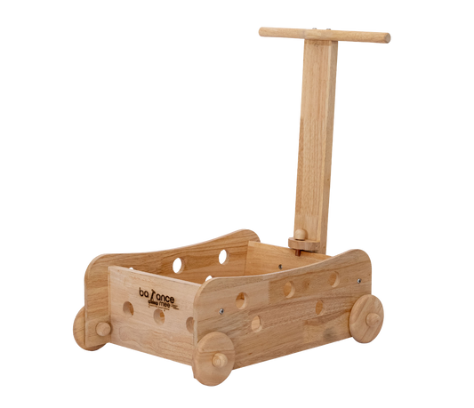 Kids Wooden Farm Trolley