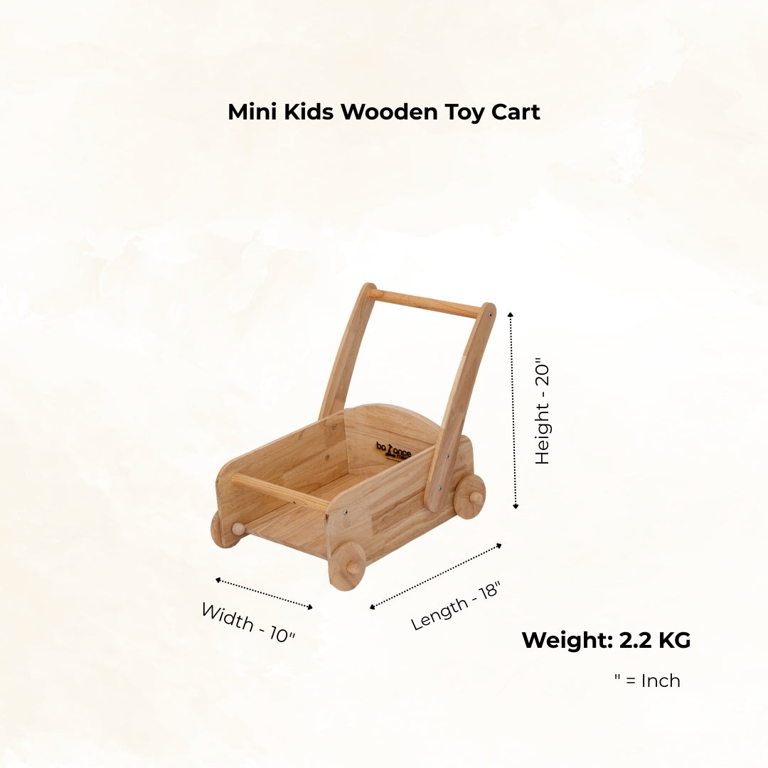 Kids Wooden Toy Cart