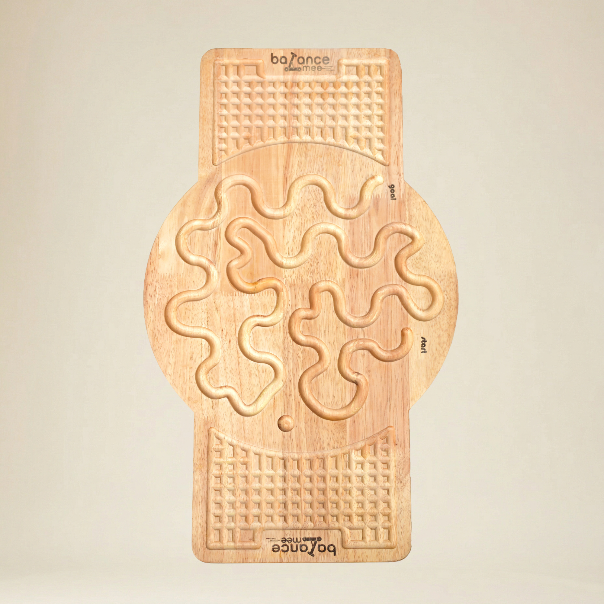 Premium wood grain and handcrafted finish of Task B balance trainer