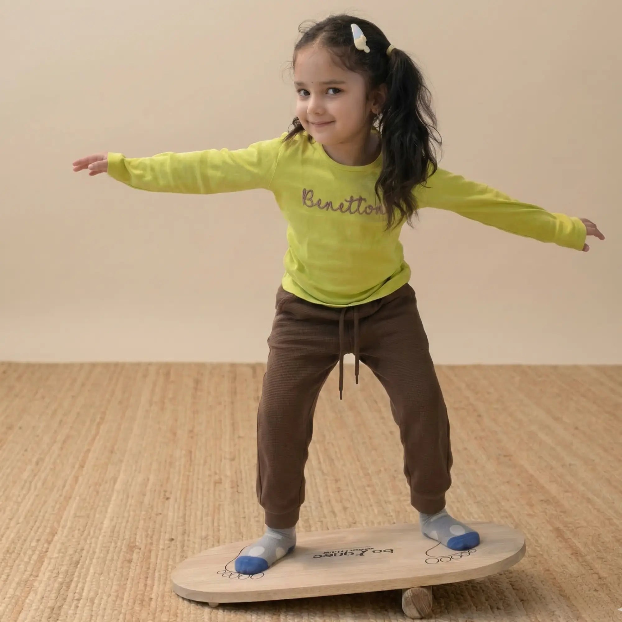 Balance Board FLOW FREE handcrafted wooden wobble board