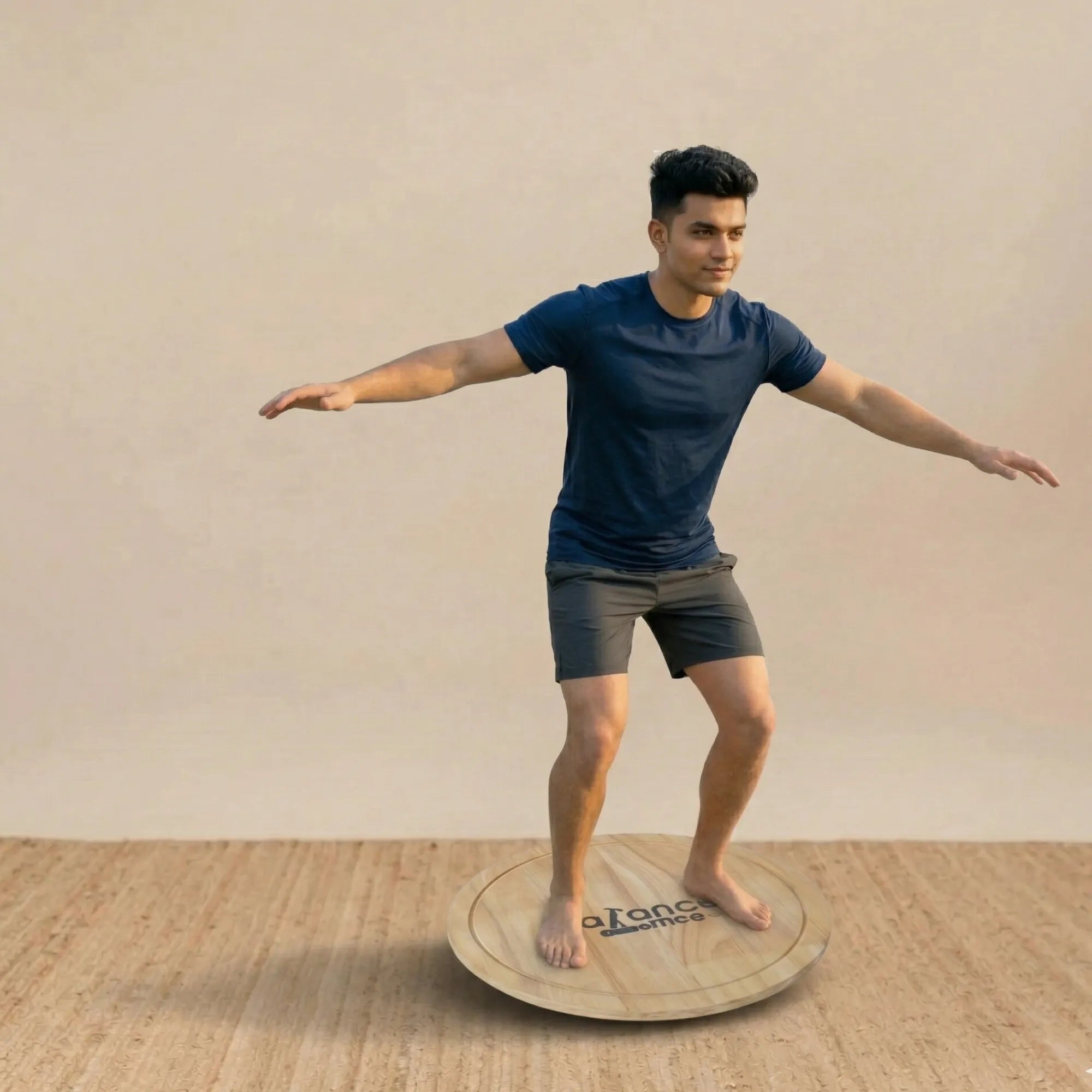 Balance Board FLOW FREE BEGIN-B wooden stability trainer