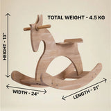 Wooden Rocking Horse for Kids & Toddlers