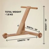 Traditional Handcrafted Wooden Baby Push Walker