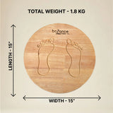 Balance Board FLOW FREE BEGIN-A — Starter Level Wooden Wobble Toy