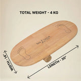 Balance Board FLOW FREE — Natural Wooden Balance Board