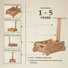 Kids Wooden Farm Trolley —  Sustainable Montessori Farm Wagon