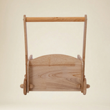 Handcrafted Kids Wooden Toy Cart & Push Walker with Storage