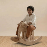 Kids Elephant Swing handcrafted wooden indoor swing for toddlers