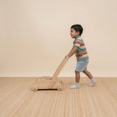 Kids Walker Trolley handcrafted wooden push walker for babies