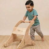 Kids Shark Walker handcrafted wooden push walker for babies