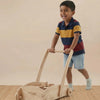 Front view of the 2-in-1 Montessori baby walker trolley