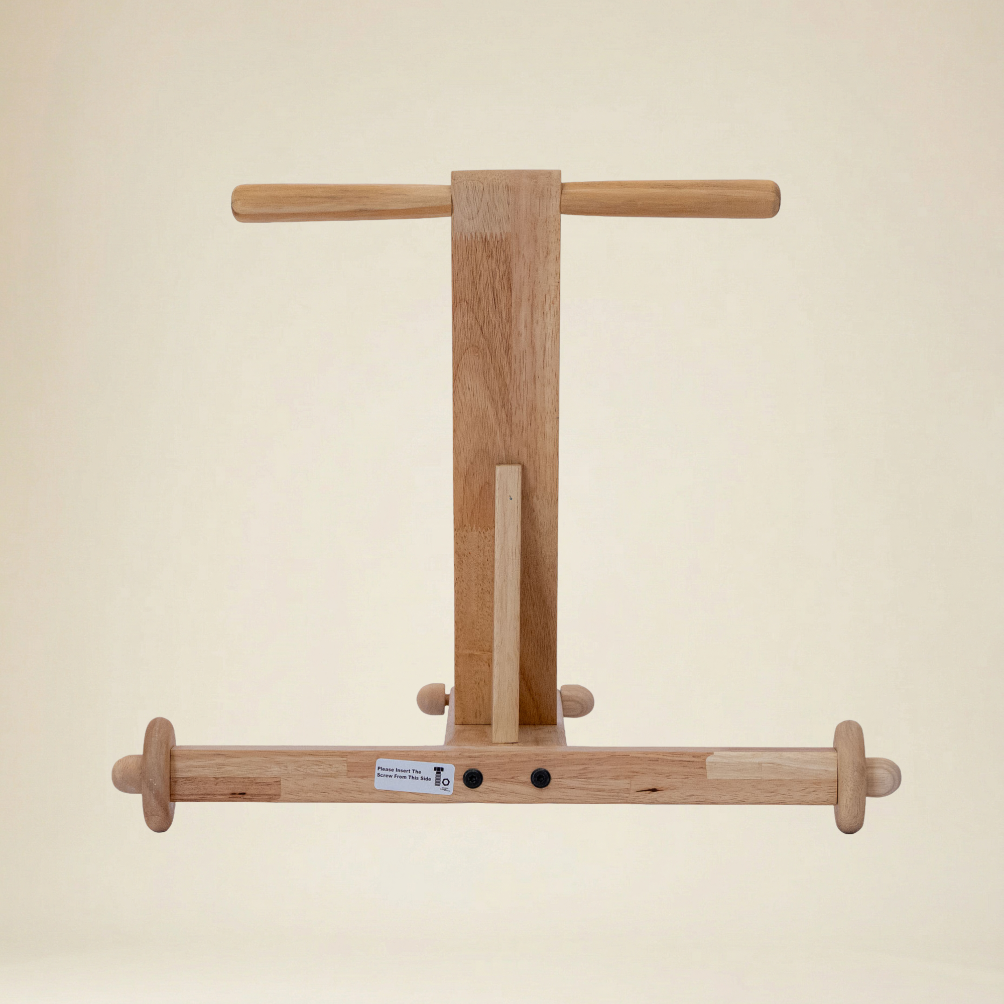 Sturdy base of the eco-friendly sit to stand wooden walker