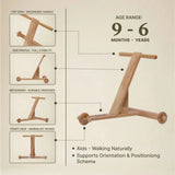 Traditional Handcrafted Wooden Baby Push Walker