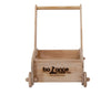 Handcrafted wooden Montessori push walker toy by Balance mee with logo, sustainable design